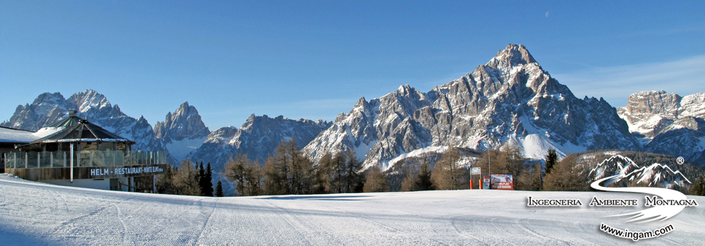 Panorama Dolomiti di Sesto da stazione Monte Elmo