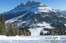 Discesa Pra di Tori - Vista su Passo Costalunga e catena Roda di Vael