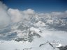 Vista dal Piccolo Cervino su skiarea Plateau Rosà e Cervino