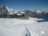 Vista su skiarea Plateau Rosà