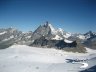 Vista su skiarea Plateau Rosà da Gobba Rollin 3800m 
