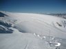 Discesa dal Piccolo Cervino su skiarea Plateau Rosà