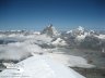 Vista dalla vetta del Breithorn 4165m verso il Cervino 4478m