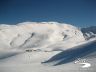 Vista verso le malghe dall´arrivo della seggiovia direttissima 