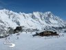 Panorama dal Col Checrouit verso la catena del Monte Bianco