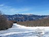 Doganaccia - Discesa con panorama sul Monte Gomito, Tre Potenze, Campolino