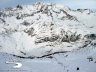 Vista da cima Karjock sulla catena montuosa di confine con l´Austria 