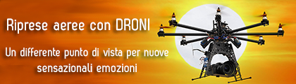 Riprese aeree con DRONI